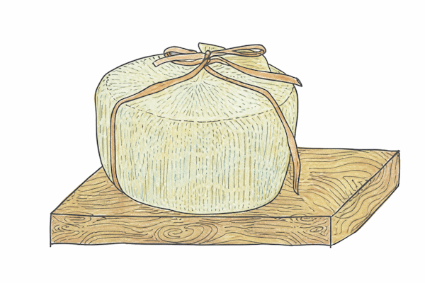 Formaggio su tagliere